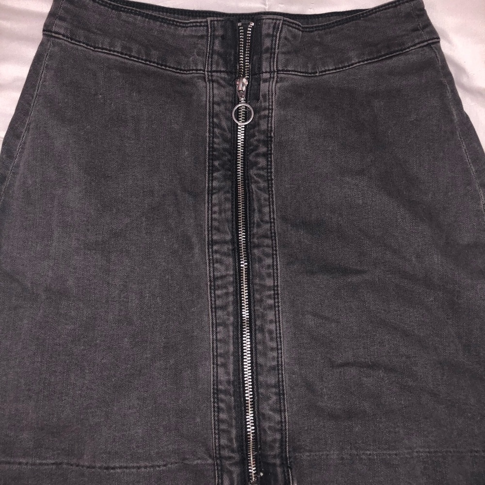 Black Denim H&M Mini Skirt